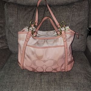 Pink and Gold coach Purse